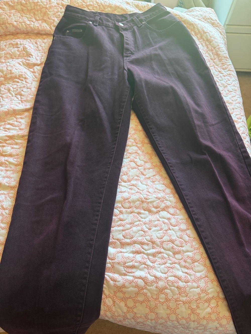 Lee Women's Straight-Leg Jeans in Dark Plum